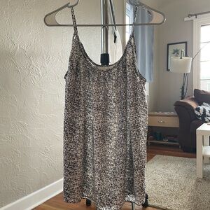 Black and White Patterned Tank Top